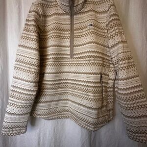 The North Face Tan Patterned Pullover